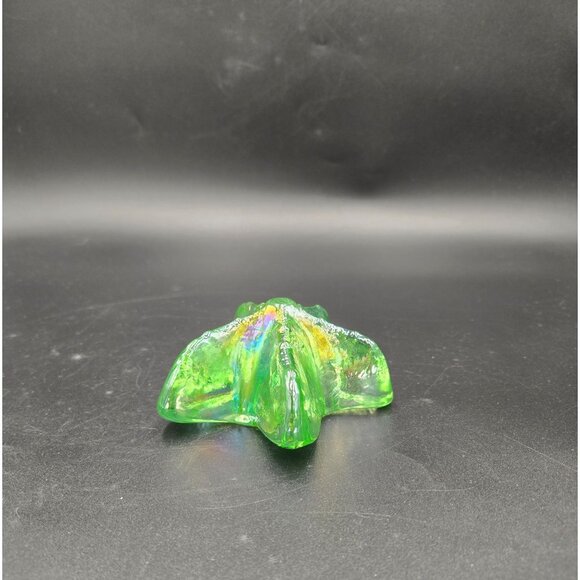 Iridescent Green Glass Starfish Paperweight - Picture 7 of 7